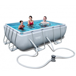 Bestway Power Стоманена рамка 2,82 x 1,96 x 0,84 м 56629 + филтриране с касети