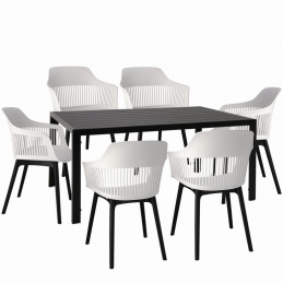 Градински комплект маса + 6 стола CORNIDO