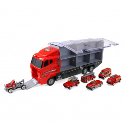 Aga4Kids Камион с пожарникарски коли