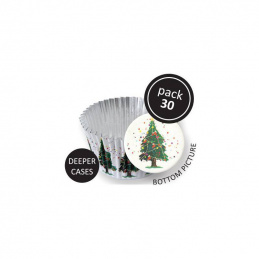 Форми за мъфини 30 бр. КОЛЕДНО ДЪРВО - PME - PME