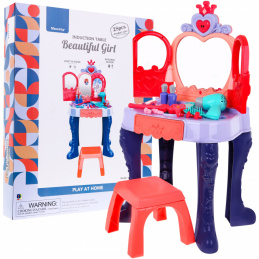 Интерактивна тоалетна за момичета 3+ Вълшебна пръчица + Отварящо се огледало + Сешоар + Аксесоари 28 ел.