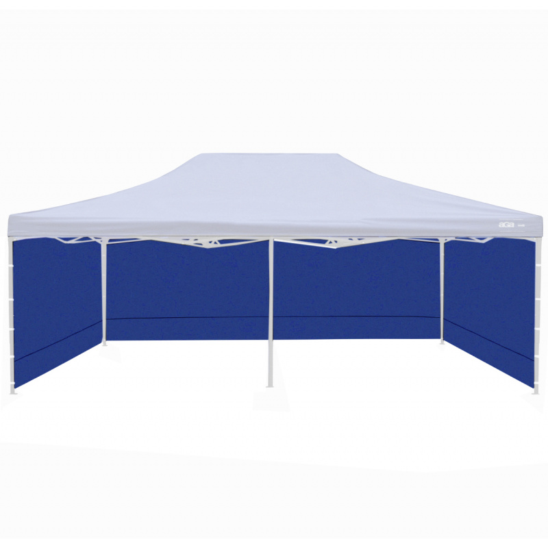 Aga Странични стени за щанд за продажби 3x6m Blue