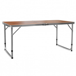Aga Сгъваема маса за къмпинг 120x60x54/60/70 cm Кафява