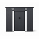 Aga Градинска къща 222x174x125 см Тъмно сива