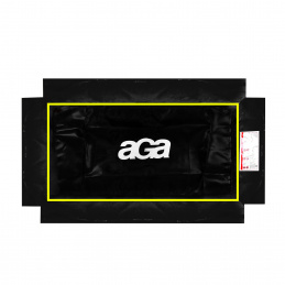 Aga Покривало за пружини за правоъгълен батут 244x335 см Черно/Жълто