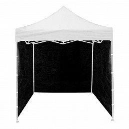 Aga Странични панели за търговски щанд 2x3m Черен