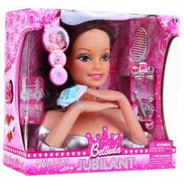 Комплект за разресване на брюнетка за деца 3+ Комплект за разресване + орнаменти и аксесоари