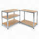 Linder Exclusiv Метален рафт 180x90x40 cm 5 рафта