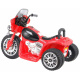 Детски велосипед с батерии Chopper Red + 3 колела + звуци + LED светлини