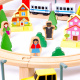Aga4Kids Дървено влакче 108 части на батерии