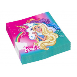 Barbie Хартиени салфетки Barbie 33x33cm 20 бр