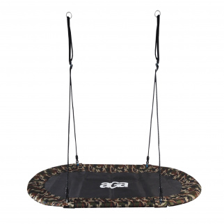 Aga Висящ овален хамак 150x79 см Камуфлажен
