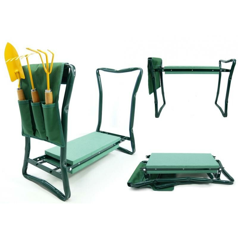 Aga Градинска многофункционална табуретка Зелена