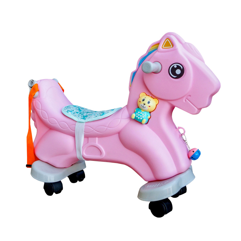 Aga4Kids Пластмасово люлеещо се конче 2в1 Розово 2DZ244 - II. КАЧЕСТВО