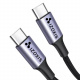 Кабел USB Type-C PD, 2 м, черен Izoxis 18927
