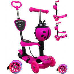 R-Sport Детски триколесен скутер H3 Pink 5in1 с LED колела