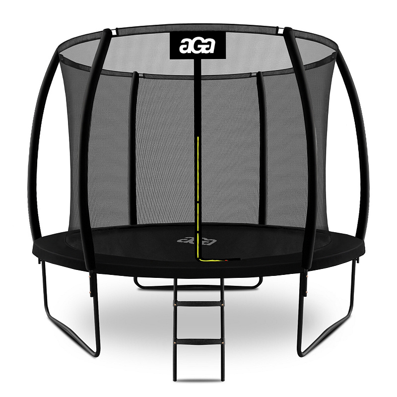 Aga SPORT EXCLUSIVE Батут 305 см черен + защитна мрежа + стълба