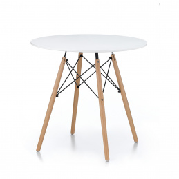 Aga Трапезна маса 80 cm Бяла