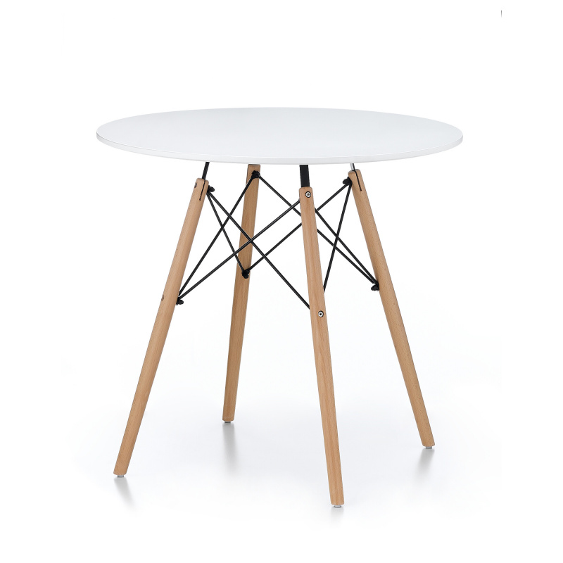 Aga Трапезна маса 80 cm Бяла