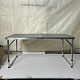 Aga Сгъваема къмпинг маса 120x60x54/60/70 см Сива