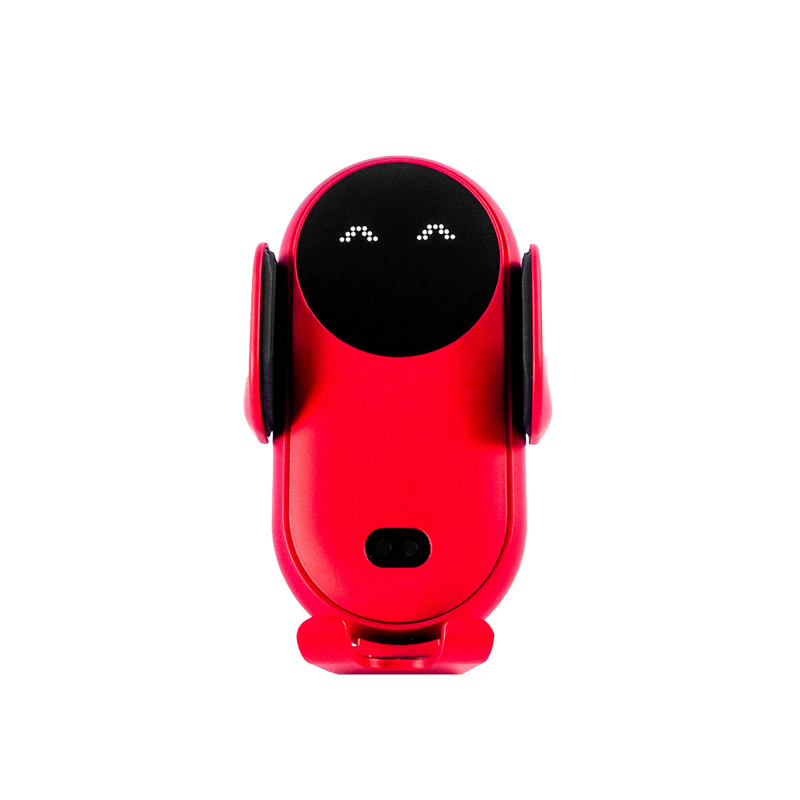 Aga Държач за мобилен телефон с безжично Qi зареждане Червен