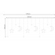 Звезда, луна 138 LED студено бяло ISO 11330