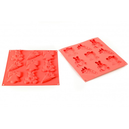 Форма за печене Silikomart 9 части комплект жълт