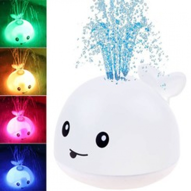 Играчка за баня Кит светещ фонтан ZA3880