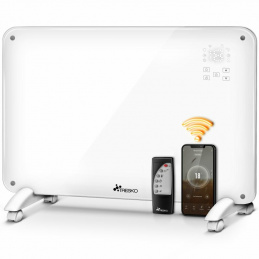 Стъклен конвектор Tresko 2000W WiFi White
