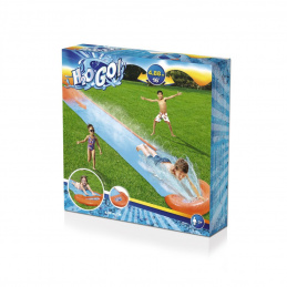 Детска пързалка 3+ Единична писта 488cm BESTWAY + ремонтна лепенка