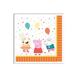 Хартиени салфетки Peppa Pig Peppa Pig 33x33cm 16 бр