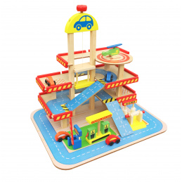 Aga4Kids Дървен четириетажен гараж MR6104