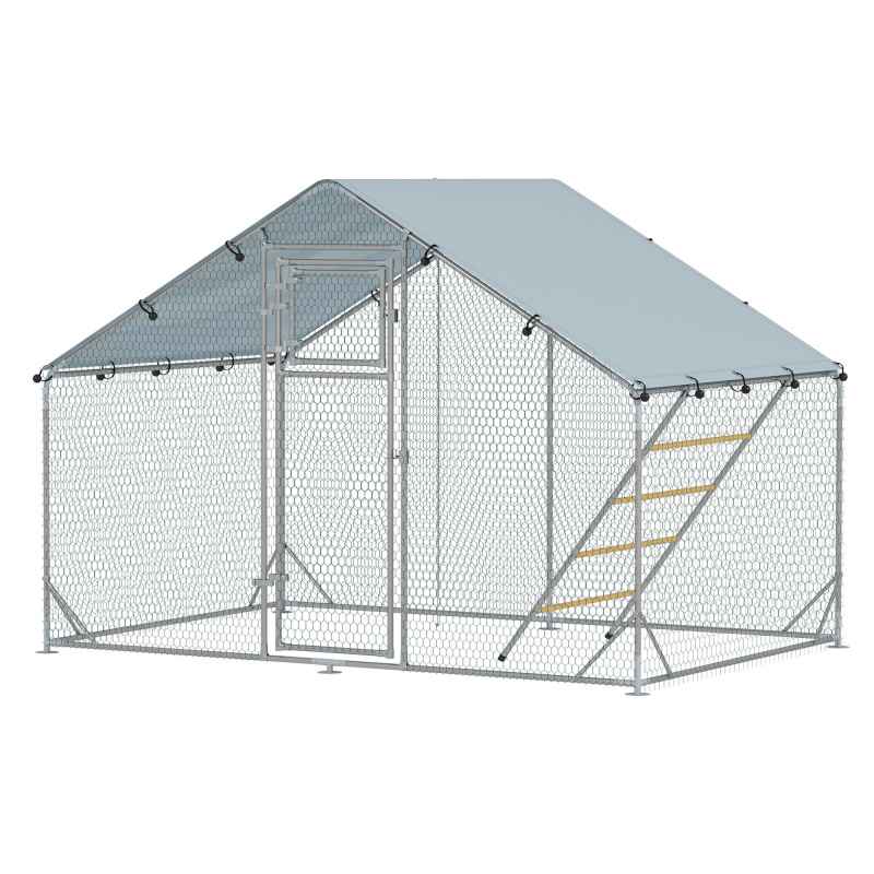 Aga Клетка с покривало за кокошки 3x2x1,95 м