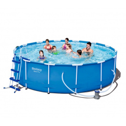 Bestway Steel Pro Frame 4.27 x 1 m 56422 + Касетъчна филтрация