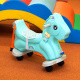 Aga4Kids Пластмасово люлеещо се конче 2в1 DS3802 Синьо