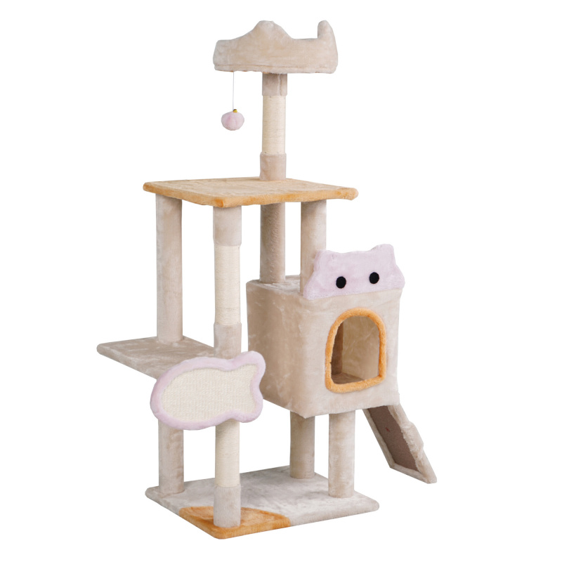 Ага Драскало за котки 42x48,5x123 см Бежово