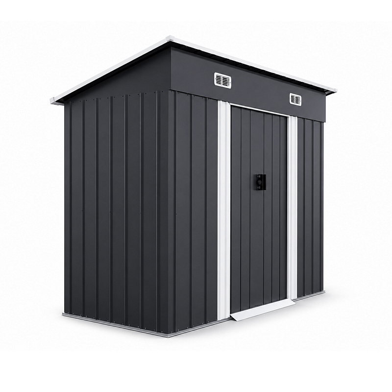 Aga Градинска къща 222x174x125 см Тъмно сива