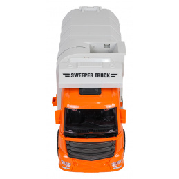 Камион за боклук с функция за светлини и звук Оранжев