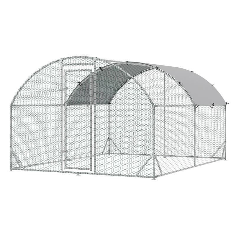 Ага Клетка с покривало за кокошки 2,8x3,8x1,97 м
