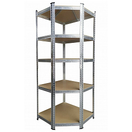 Aga Ъглов метален стелаж 180x70x40 см - 6DAZ230 - II. КАЧЕСТВО