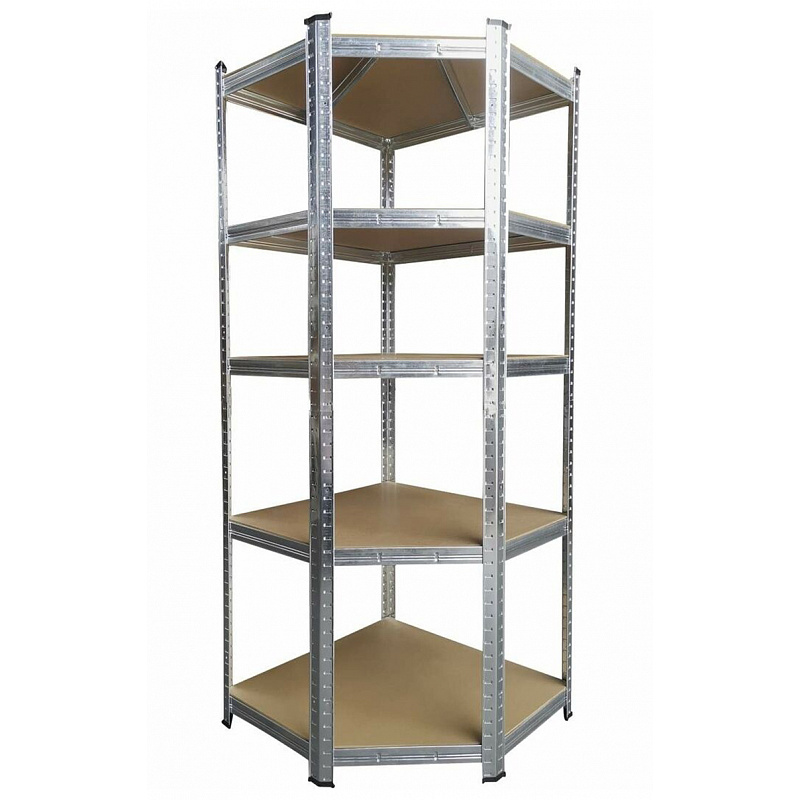 Aga Ъглов метален стелаж 180x70x40 см - 6DAZ230 - II. КАЧЕСТВО