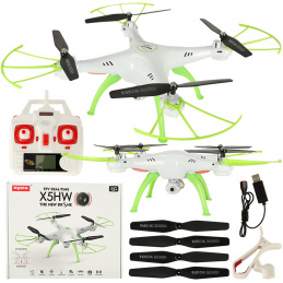 SYMA X5HW 2.4GHz RC дрон Wi-Fi камера Бял