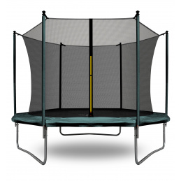 Aga SPORT FIT Батут 180 см Тъмнозелен + вътрешна защитна мрежа