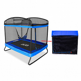Aga Защитна мрежа за правоъгълен батут 122x183 см Синя