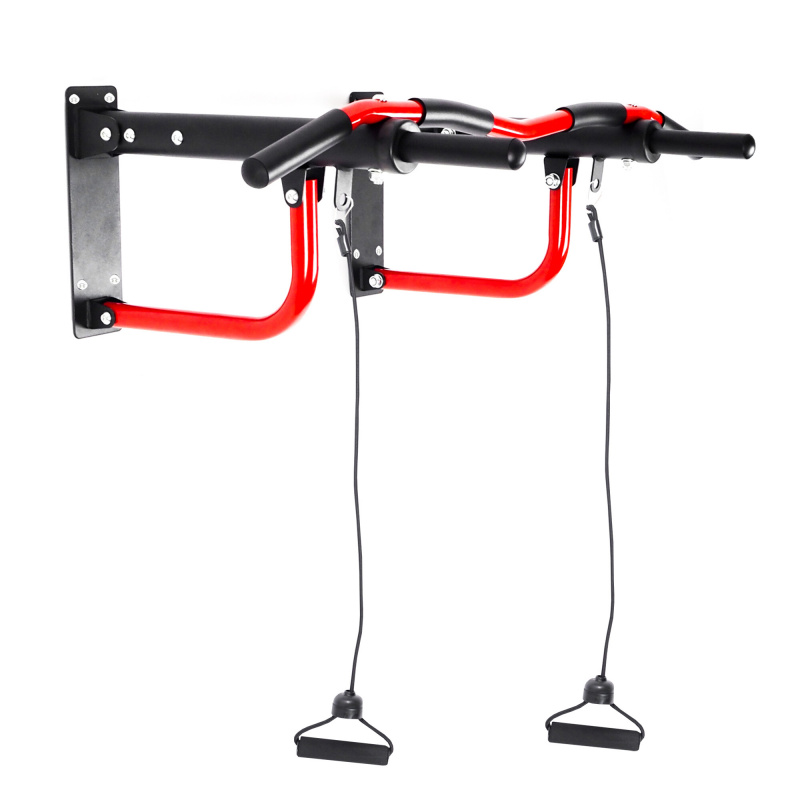 Aga Стенен лост с експандери Червен