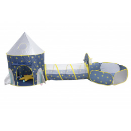 Aga4Kids Детска палатка за игра с тунел за катерене Blue