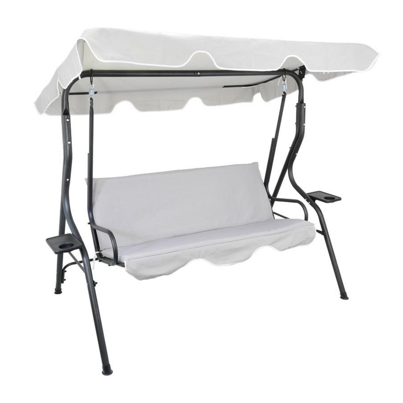 Aga Градинска люлка 170x110x153 см Сива