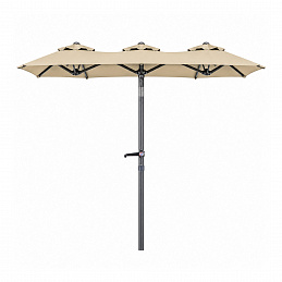 Linder Exclusiv Градински чадър 300x150x220 см Бежов
