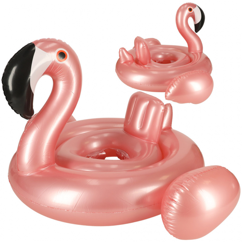 Aga Надуваем пръстен със седалка за деца Flamingo