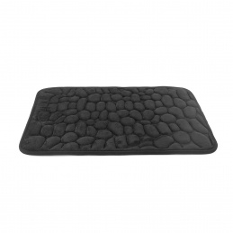 Aga Постелка за баня 40x60 см Черна